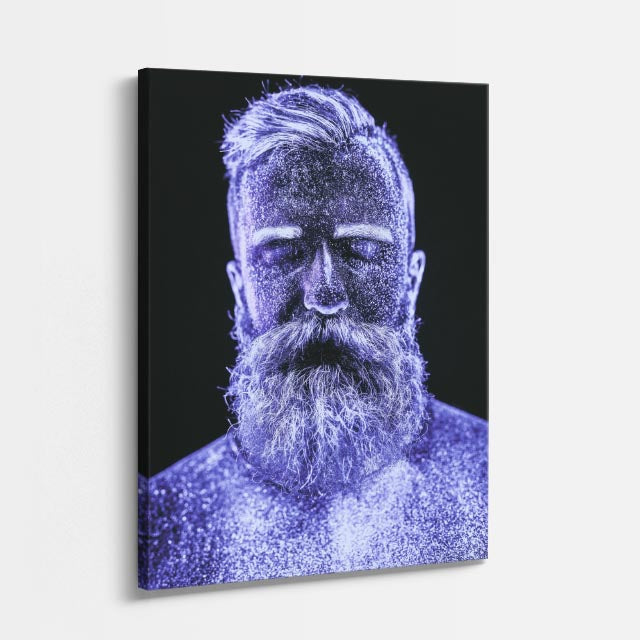 cuadro canvas expresión artística humana retrato cosmico estilo contemporáneo