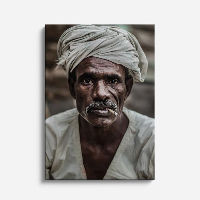 cuadro canvas expresión artística humana rostro ancestral estilo contemporáneo