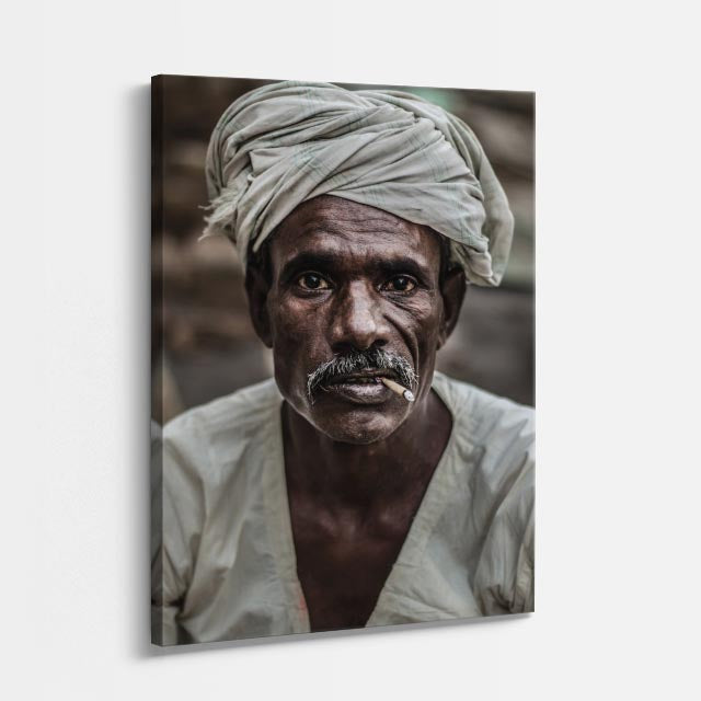 cuadro canvas expresión artística humana rostro ancestral estilo contemporáneo