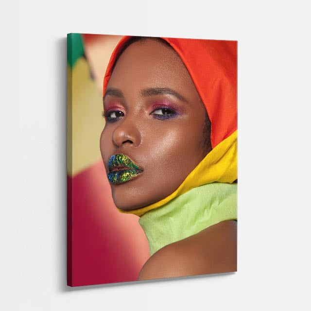 cuadro canvas expresión artística humana color y poder estilo contemporáneo