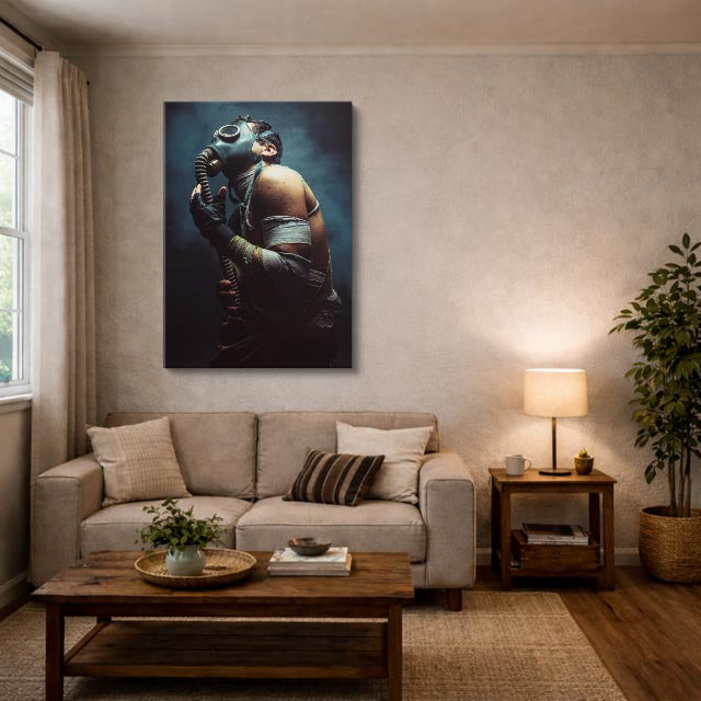 cuadro canvas expresión artística humana fuerza interior estilo contemporáneo