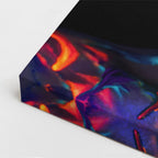 cuadro canvas expresión artística humana reflejo neon estilo contemporáneo