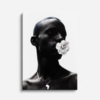cuadro canvas expresión artística humana silencio blanco estilo contemporáneo