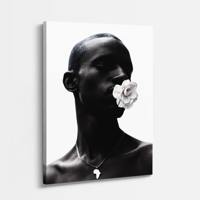 cuadro canvas expresión artística humana silencio blanco estilo contemporáneo