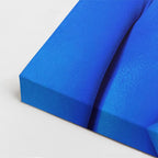 cuadro canvas expresión artística humana retrato azul estilo contemporáneo