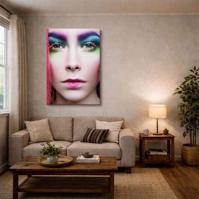 cuadro canvas expresión artística humana belleza cromatica estilo contemporáneo