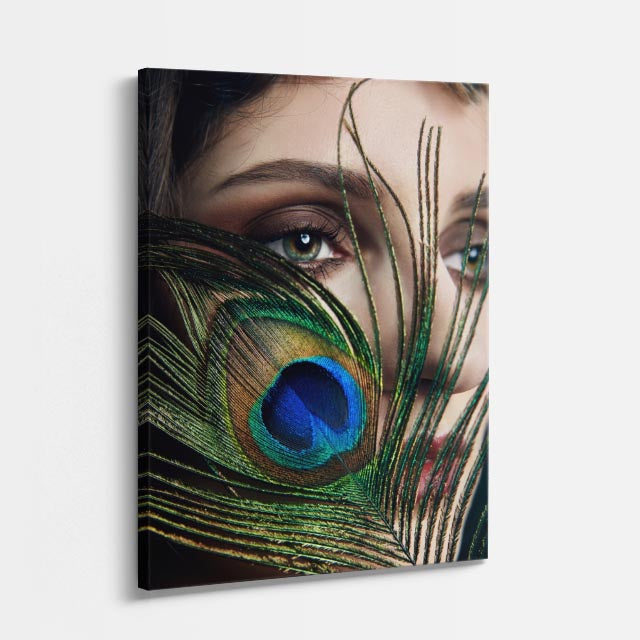 cuadro canvas expresión artística humana pluma real estilo contemporáneo