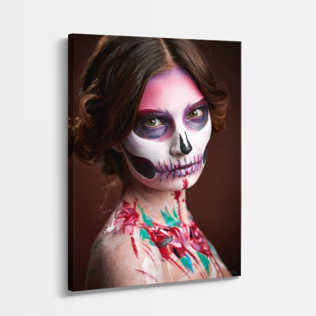 cuadro canvas expresión artística humana calavera artistica estilo contemporáneo
