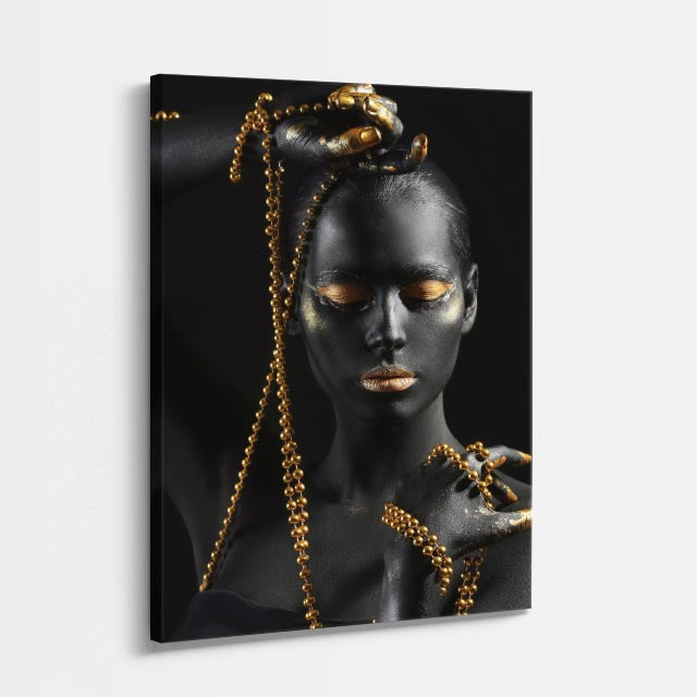 cuadro canvas expresión artística humana cadena elegante estilo contemporáneo