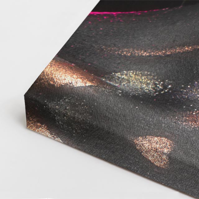 cuadro canvas expresión artística humana glam neon oscuro estilo contemporáneo