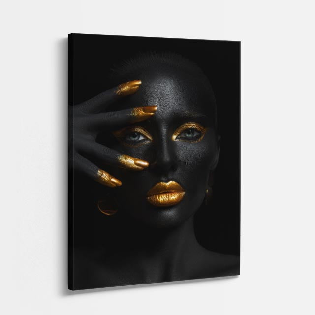 cuadro canvas expresión artística humana rostro enmascarado estilo contemporáneo