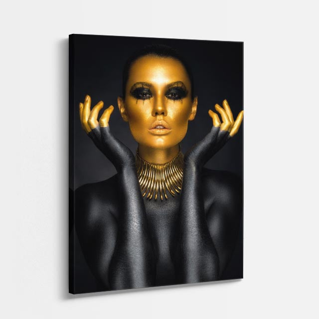 cuadro canvas expresión artística humana simetria dorada estilo contemporáneo