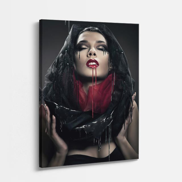 cuadro canvas expresión artística humana retrato oscuro editorial estilo contemporáneo