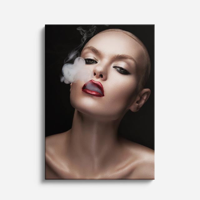 cuadro canvas expresión artística humana humo de seda estilo contemporáneo