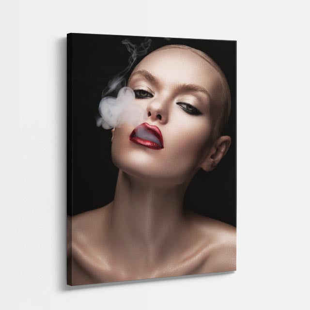 cuadro canvas expresión artística humana humo de seda estilo contemporáneo