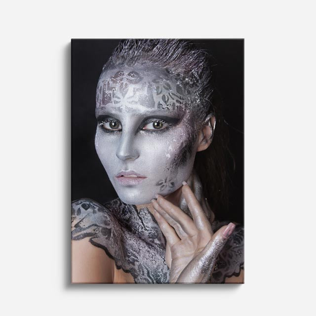 cuadro canvas expresión artística humana nieve de porcelana estilo contemporáneo