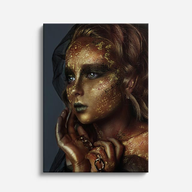 cuadro canvas expresión artística humana piel de cobre estilo contemporáneo