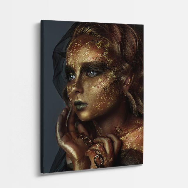 cuadro canvas expresión artística humana piel de cobre estilo contemporáneo