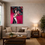cuadro canvas expresión artística humana mariposa noir estilo contemporáneo