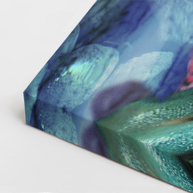 cuadro canvas expresión artística humana hielo floral estilo contemporáneo