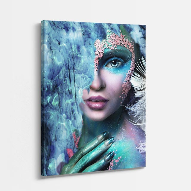 cuadro canvas expresión artística humana hielo floral estilo contemporáneo