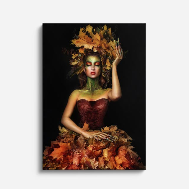 cuadro canvas expresión artística humana musa terrenal estilo contemporáneo