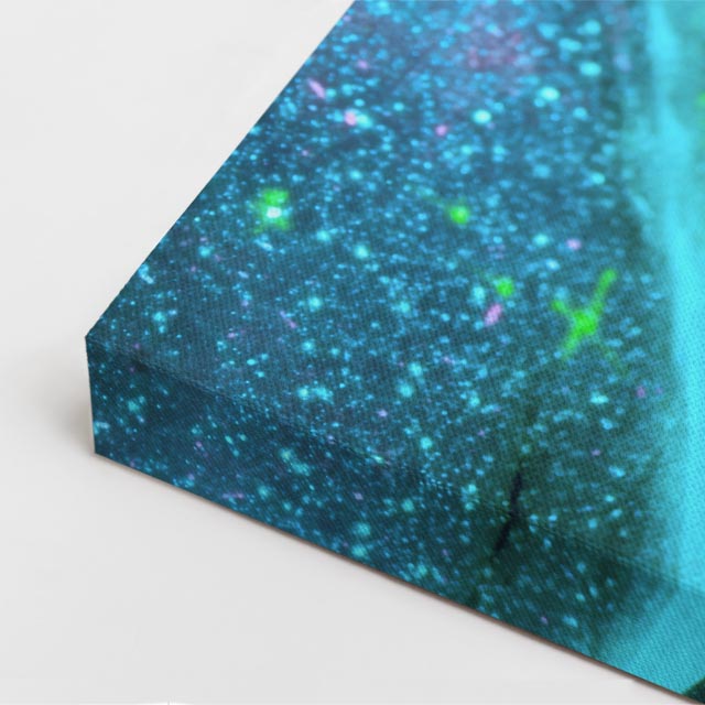 cuadro canvas expresión artística humana eco azul estilo contemporáneo