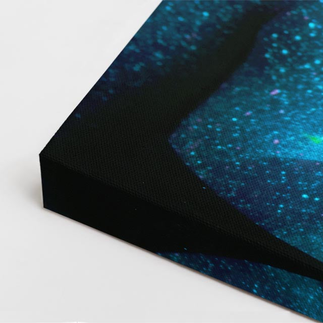 cuadro canvas expresión artística humana aura celeste estilo contemporáneo