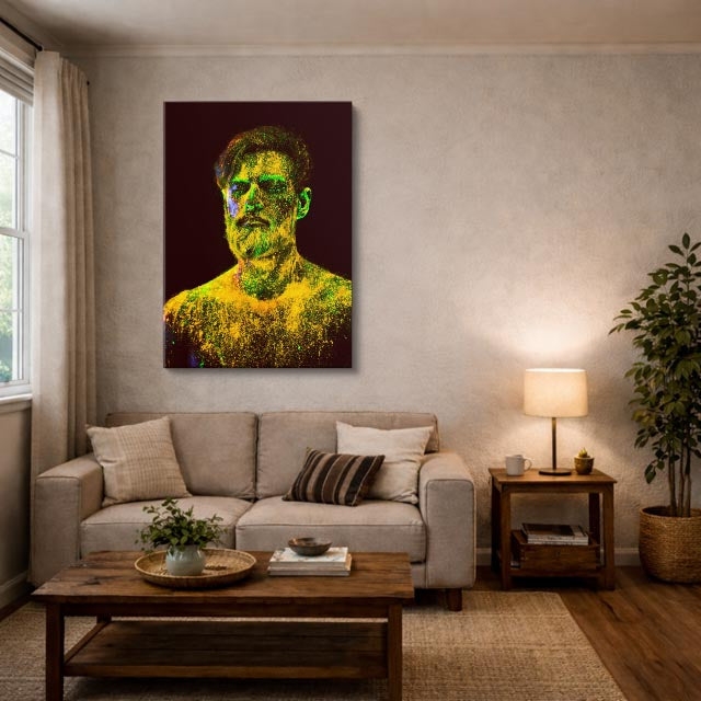 cuadro canvas expresión artística humana polvo vital estilo contemporáneo