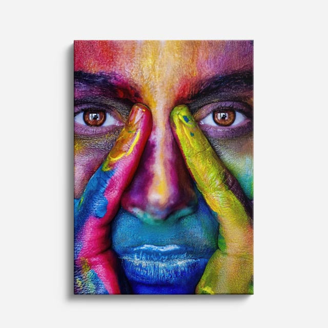 cuadro canvas expresión artística humana vision prisma estilo contemporáneo