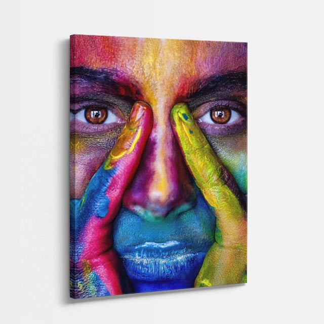 cuadro canvas expresión artística humana vision prisma estilo contemporáneo