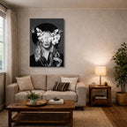 cuadro canvas expresión artística humana sueno monocromo estilo contemporáneo