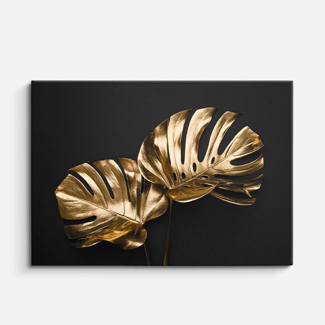 cuadro canvas floral y botánico dúo imperial estilo contemporáneo