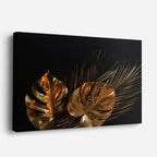 cuadro canvas floral y botánico bronce tropical estilo contemporáneo