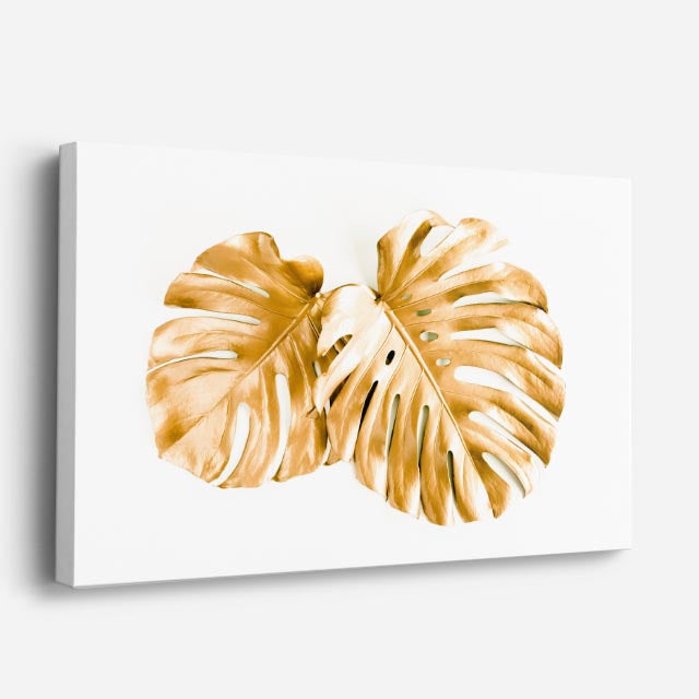 cuadro canvas floral y botánico monstera doble estilo contemporáneo