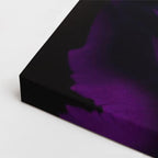 cuadro canvas floral y botánico pluma violeta estilo contemporáneo