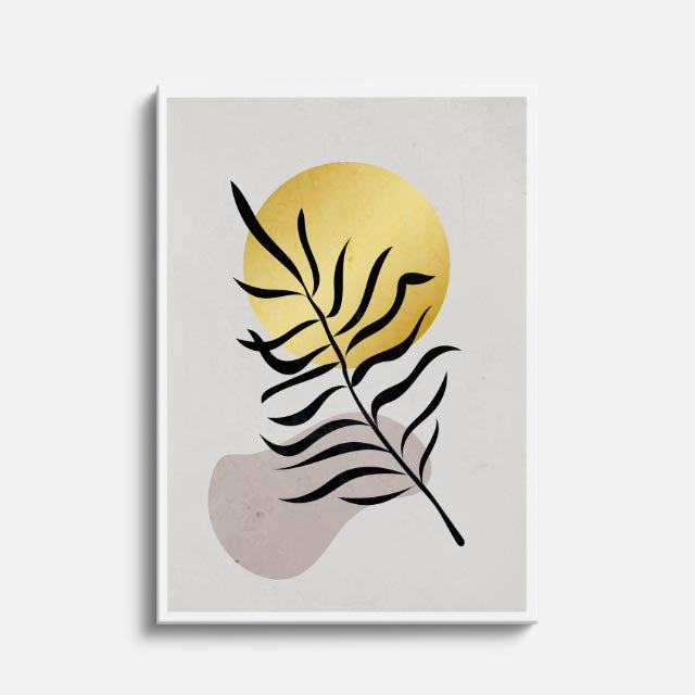 cuadro canvas floral y botánico sol botanico estilo contemporáneo