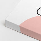 cuadro canvas floral y botánico trazo humano estilo contemporáneo