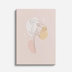 cuadro canvas floral y botánico tulipan suave estilo contemporáneo