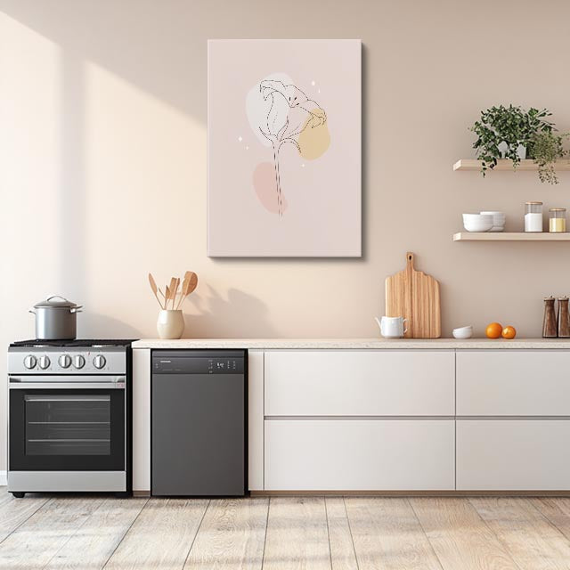 cuadro canvas floral y botánico tulipan suave estilo contemporáneo