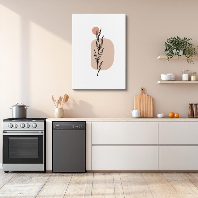 cuadro canvas floral y botánico espiga desnuda estilo contemporáneo