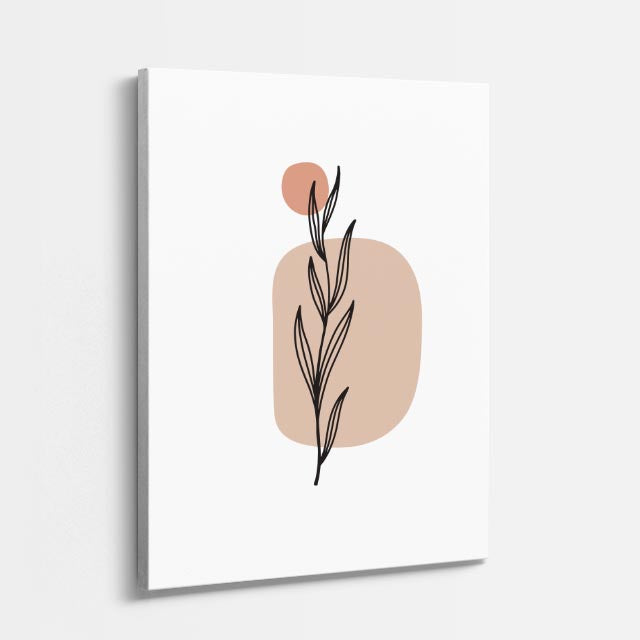 cuadro canvas floral y botánico espiga desnuda estilo contemporáneo