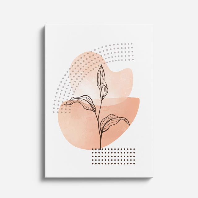 cuadro canvas floral y botánico lirio arena estilo contemporáneo