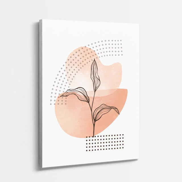 cuadro canvas floral y botánico lirio arena estilo contemporáneo