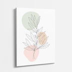 cuadro canvas floral y botánico rama salvia estilo contemporáneo