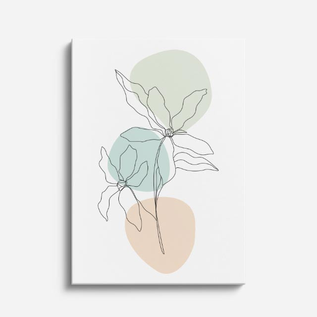 cuadro canvas floral y botanico lirio serena estilo contemporaneo