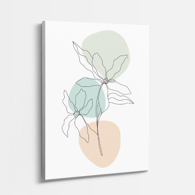 cuadro canvas floral y botanico lirio serena estilo contemporaneo
