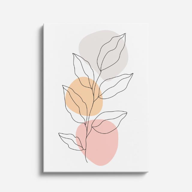 cuadro canvas floral y botanico rama duna estilo contemporaneo