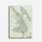 cuadro canvas floral y botanico lirio silvestre estilo contemporaneo