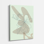 cuadro canvas floral y botanico lirio silvestre estilo contemporaneo
